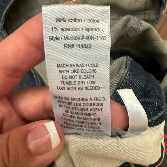 Blank NYC Crossover Distressed Denim Overalls Size 30 Medium Wash Zip Accent - Picture 16 of 16